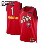 All-Star 2025 Trikot Victor Wembanyama Jordan Rot Swingman - Kinder